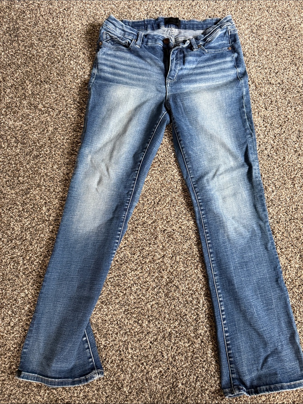 Buckle Blue Washed Flare Jeans